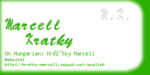 marcell kratky business card